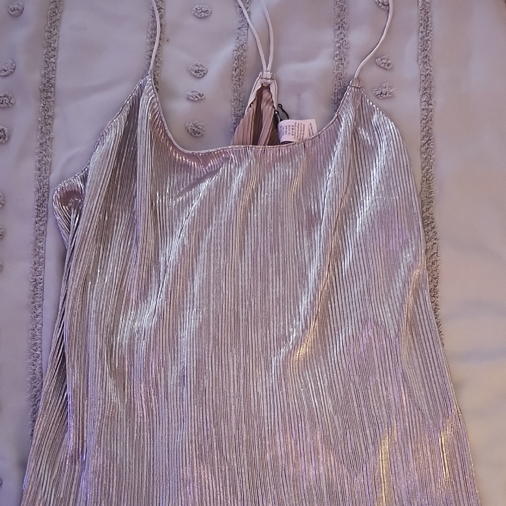 Victoria's Secret Shimmering Silver and Lavender Top